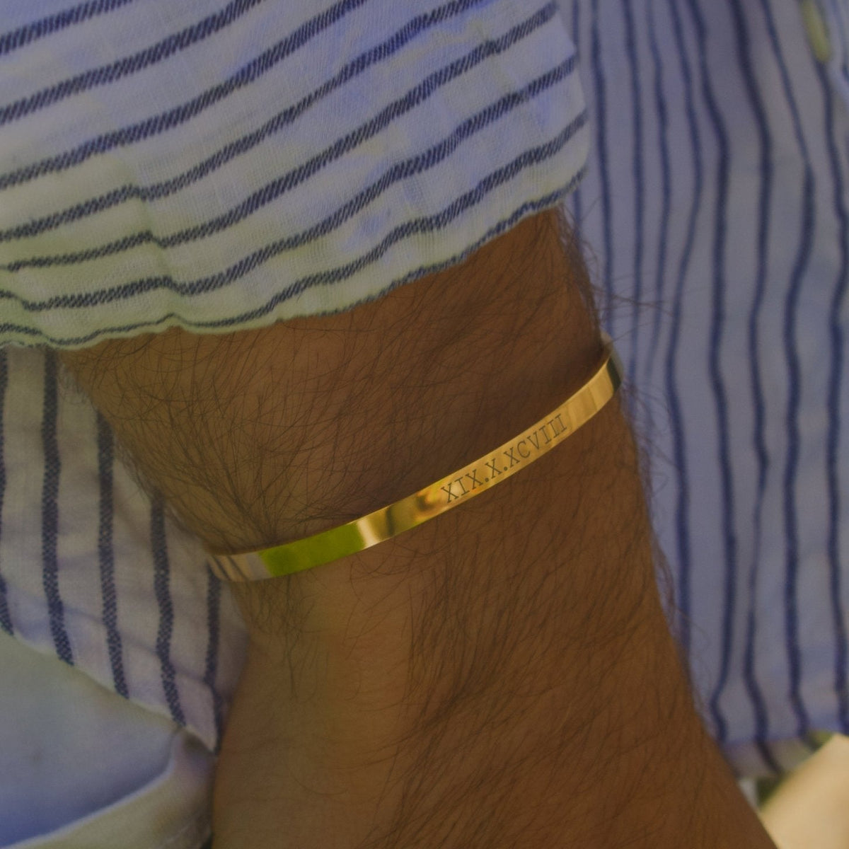 Cuff & Co. - Gold Personalised Cuff Bracelet Personalised Bracelets
