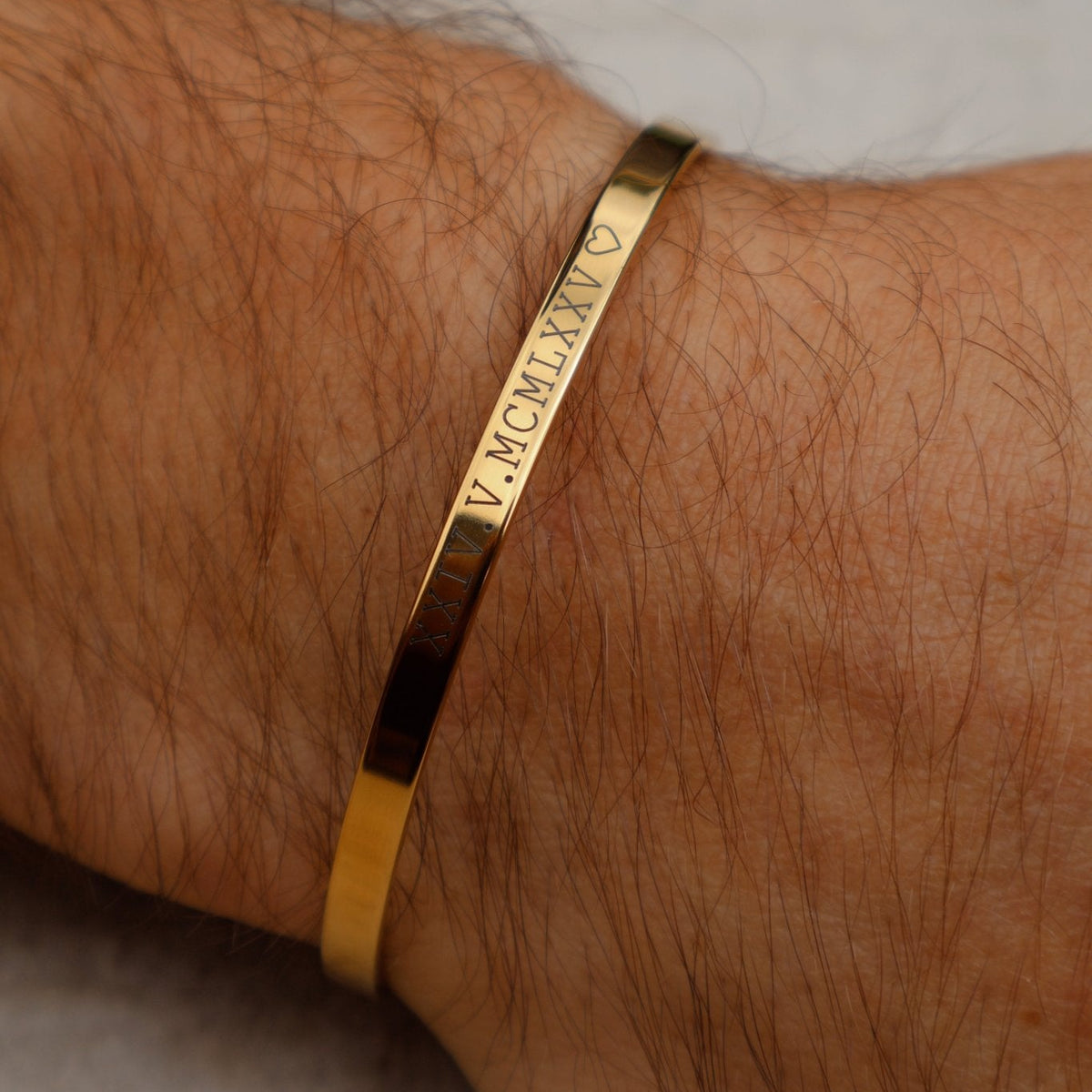 Cuff & Co. - Gold Personalised Cuff Bracelet Personalised Bracelets
