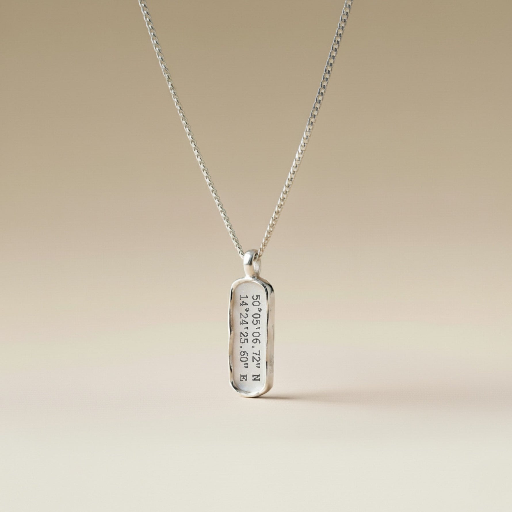 Cuff & Co. - Personalised Silver Tag Pendant Necklace Personalised Necklaces