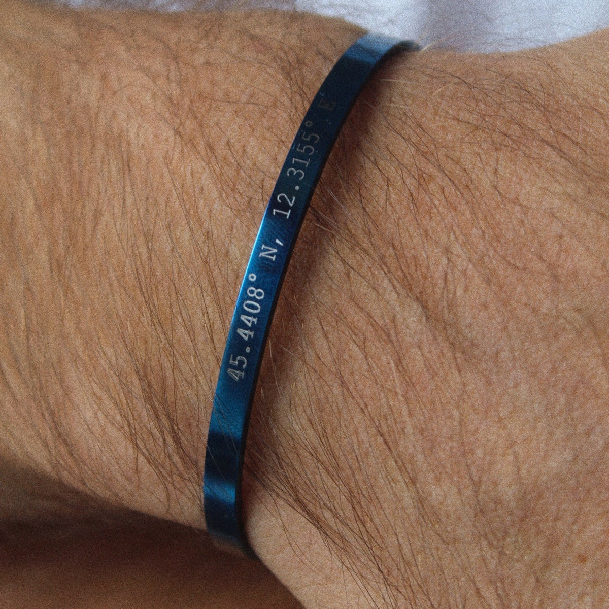 Cuff & Co. - Navy Personalised Cuff Bracelet Personalised Bracelets