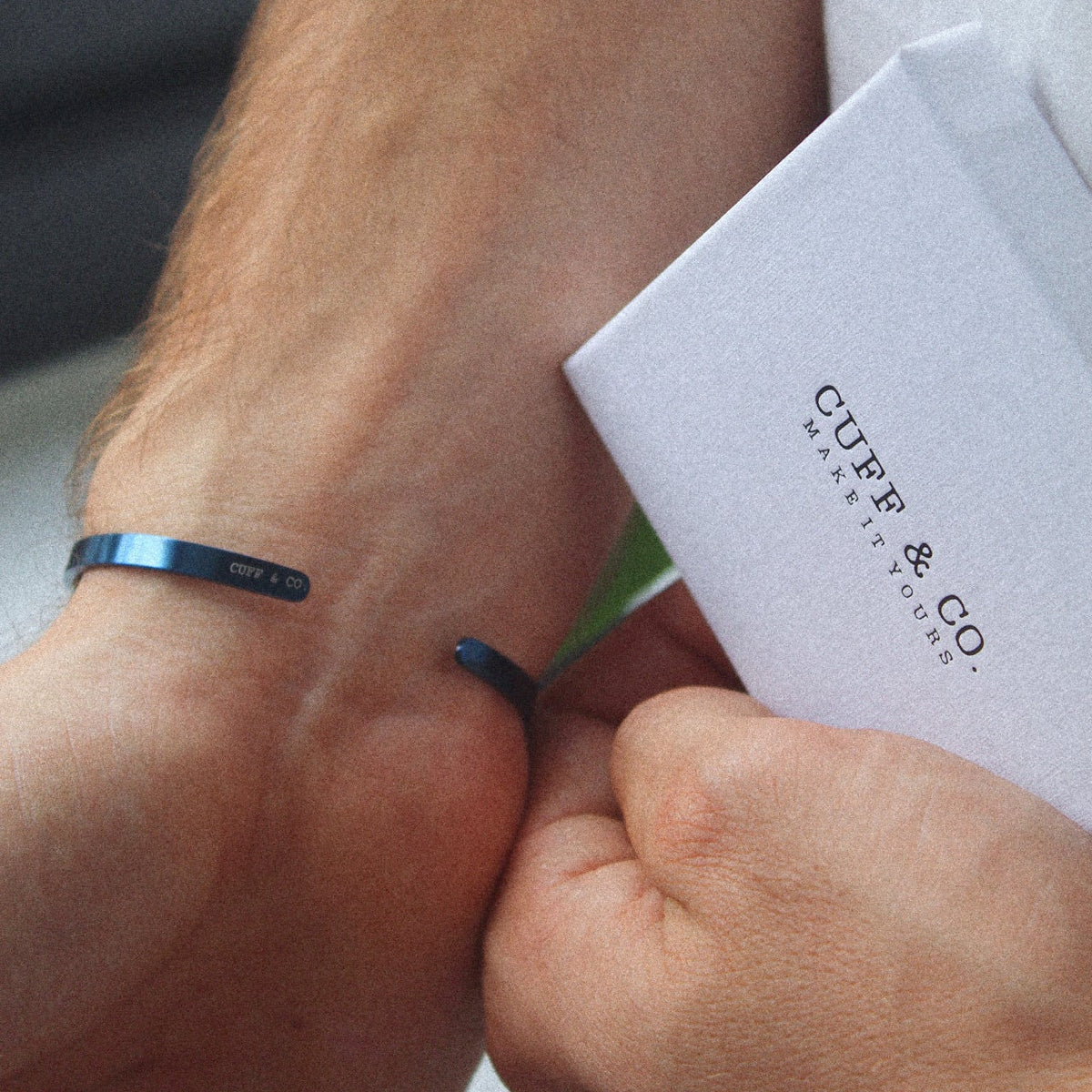 Cuff & Co. - Navy Personalised Cuff Bracelet Personalised Bracelets