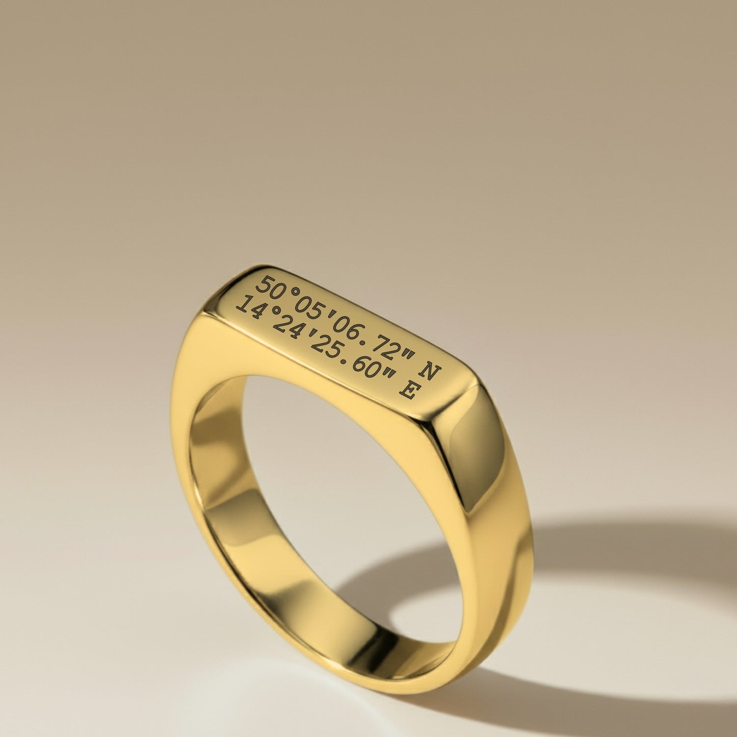 Personalised Gold Signet Ring