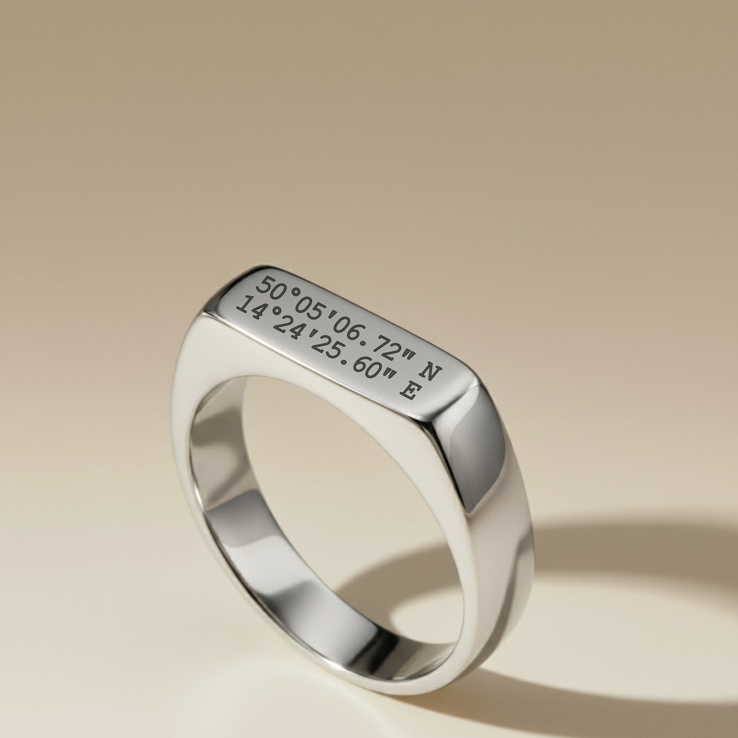 Personalised Silver Signet Ring