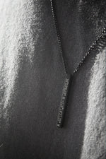 Cuff & Co. - Black Personalised Bar Necklace Personalised Necklaces