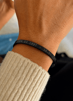 Cuff & Co. - Black Personalised Cuff Bracelet Personalised Apparel & Accessories