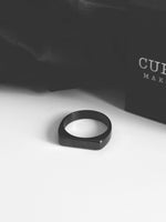 Cuff & Co. - Black Personalised Signet Ring Personalised Rings