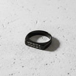 Cuff & Co. - Black Personalised Signet Ring Personalised Rings