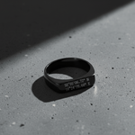 Cuff & Co. - Black Personalised Signet Ring Personalised Rings