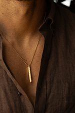 Cuff & Co. - Gold Personalised Bar Necklace Personalised Necklaces