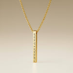 Cuff & Co. - Gold Personalised Bar Necklace Personalised Necklaces