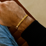 Cuff & Co. - Gold Personalised Cuff Bracelet Personalised Bracelets