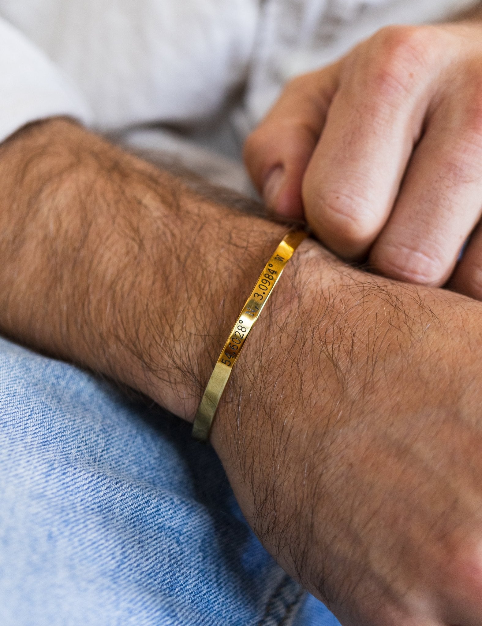 Cuff & Co. - Gold Personalised Cuff Bracelet Personalised Bracelets