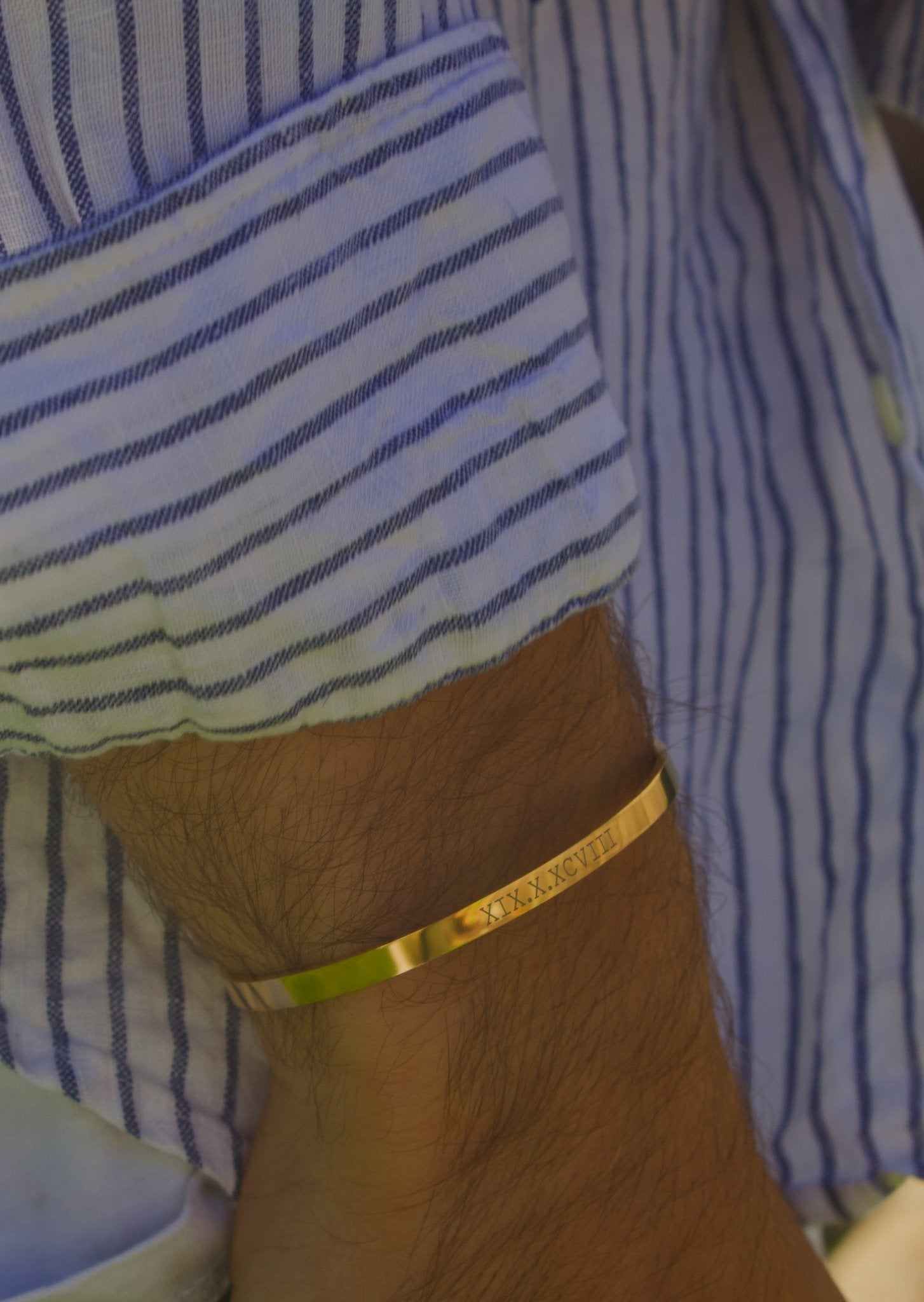 Cuff & Co. - Gold Personalised Cuff Bracelet Personalised Bracelets