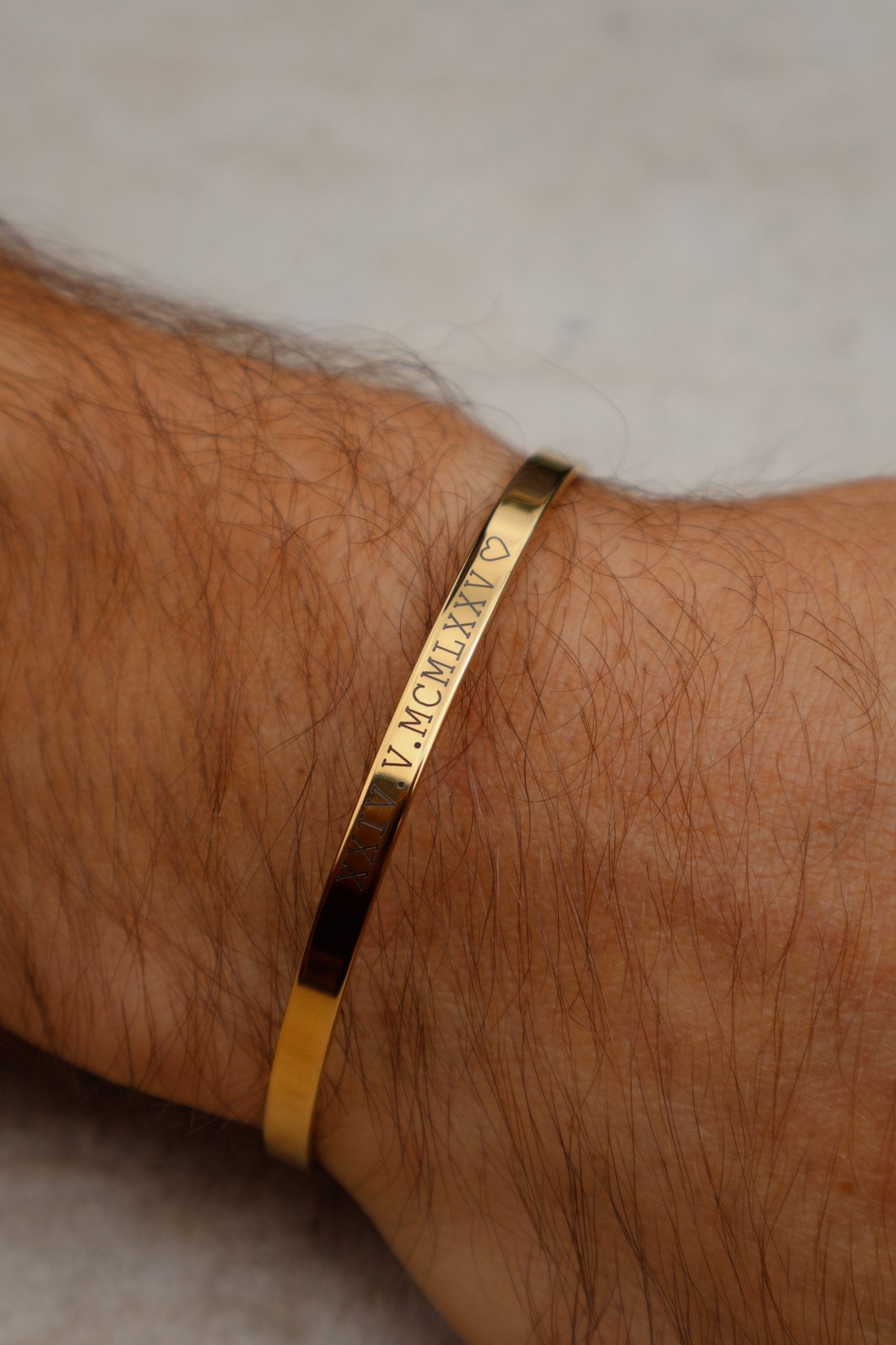 Cuff & Co. - Gold Personalised Cuff Bracelet Personalised Bracelets