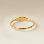 Cuff & Co. - Gold Personalised Initial Signet Ring Personalised Apparel & Accessories