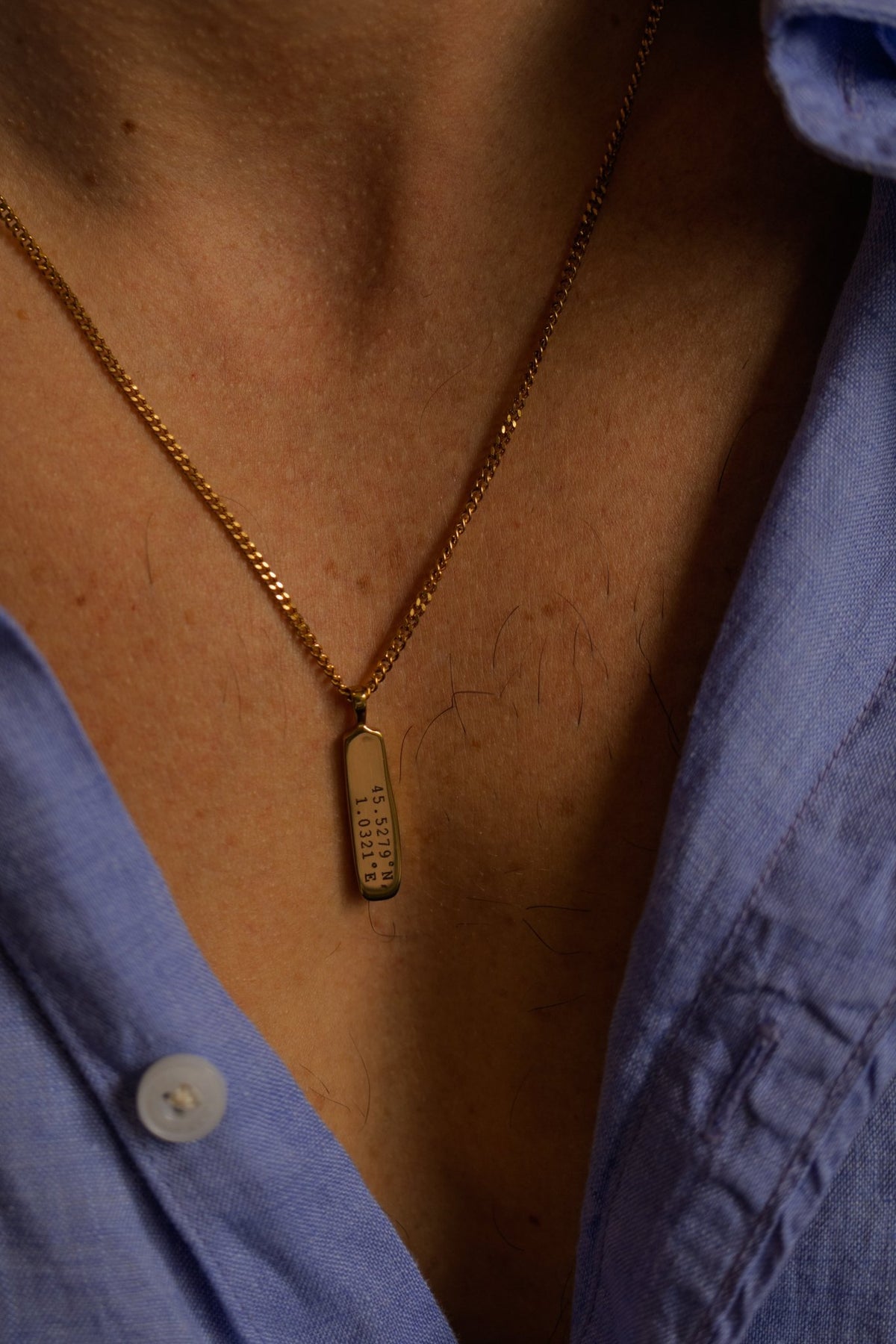 Cuff & Co. - Gold Personalised Pendant Necklace Personalised Necklaces