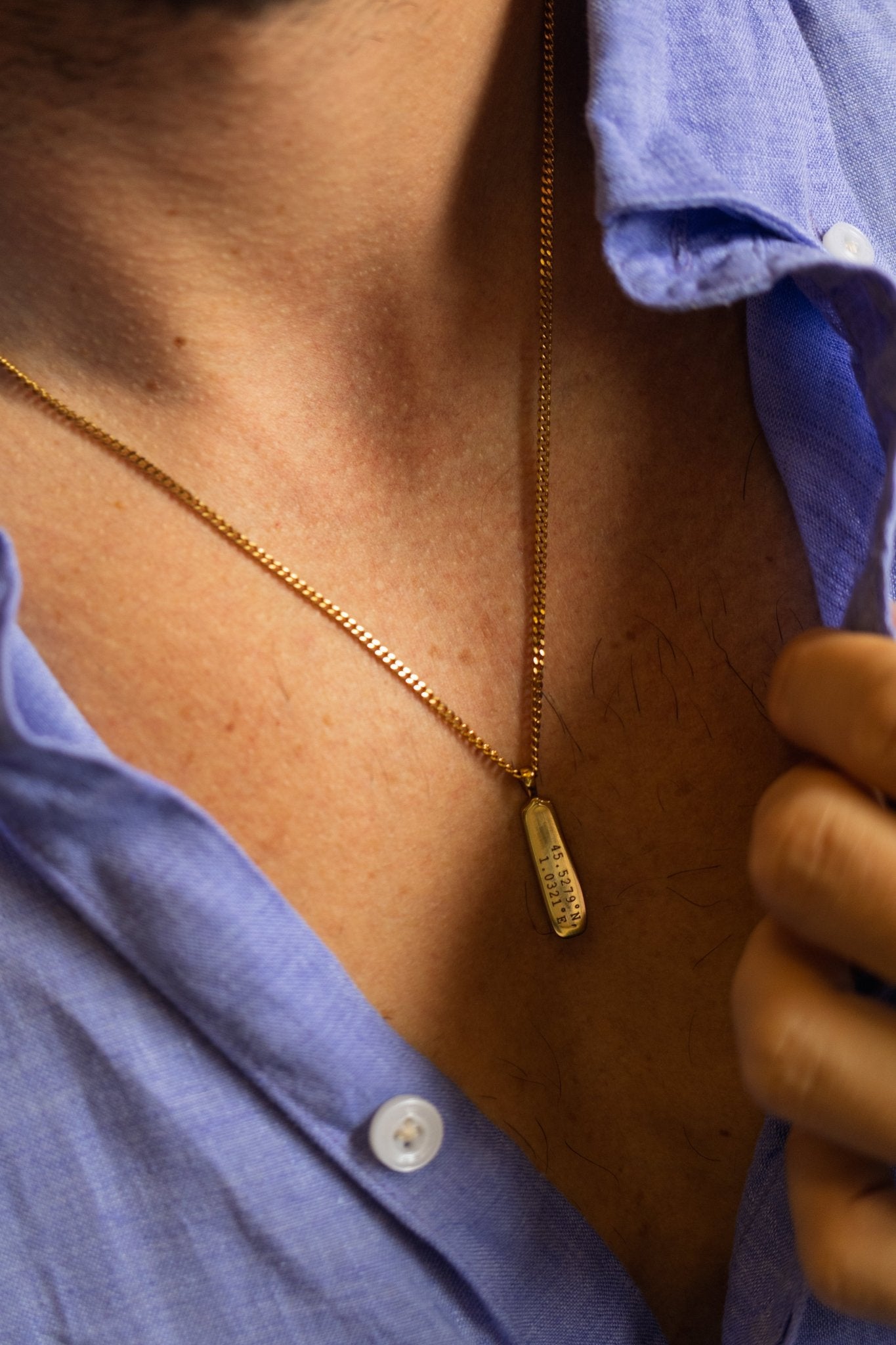 Cuff & Co. - Gold Personalised Pendant Necklace Personalised Necklaces