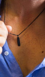 Cuff & Co. - Matte Black Personalised Pendant Necklace Personalised Necklaces