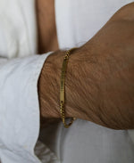 Cuff & Co. - Mens Gold Personalised Chain Bracelet Personalised Bracelets