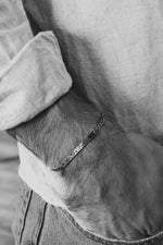 Cuff & Co. - Mens Silver Personalised Chain Bracelet Personalised Bracelets