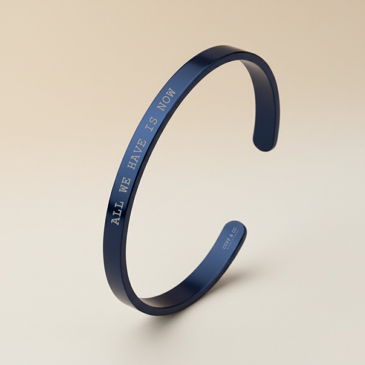 Cuff & Co. - Navy Personalised Cuff Bracelet Personalised Bracelets