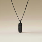 Cuff & Co. - Personalised Black Tag Pendant Necklace Personalised Necklaces