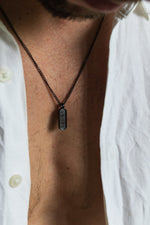 Cuff & Co. - Personalised Black Tag Pendant Necklace Personalised Necklaces