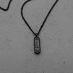 Cuff & Co. - Personalised Black Tag Pendant Necklace Personalised Necklaces