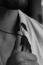 Cuff & Co. - Personalised Black Tag Pendant Necklace Personalised Necklaces