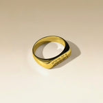 Cuff & Co. - Personalised Gold Signet Ring Personalised Apparel & Accessories