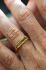 Cuff & Co. - Personalised Gold Signet Ring Personalised Apparel & Accessories