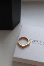 Cuff & Co. - Personalised Gold Signet Ring Personalised Apparel & Accessories