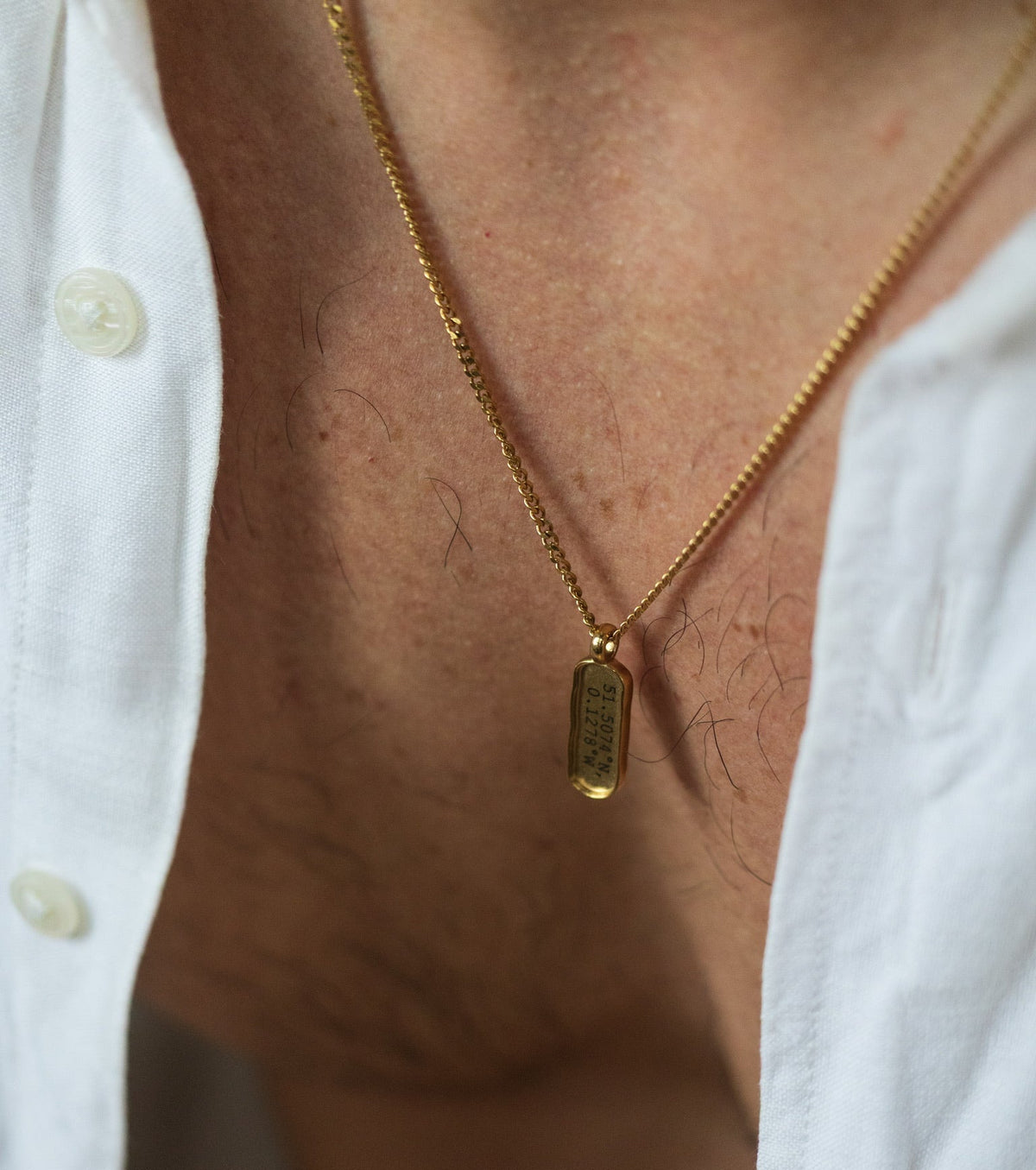 Cuff & Co. - Personalised Gold Tag Pendant Necklace Personalised Necklaces
