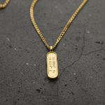 Cuff & Co. - Personalised Gold Tag Pendant Necklace Personalised Necklaces