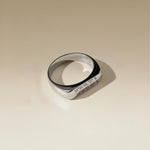 Cuff & Co. - Personalised Silver Signet Ring Personalised Apparel & Accessories