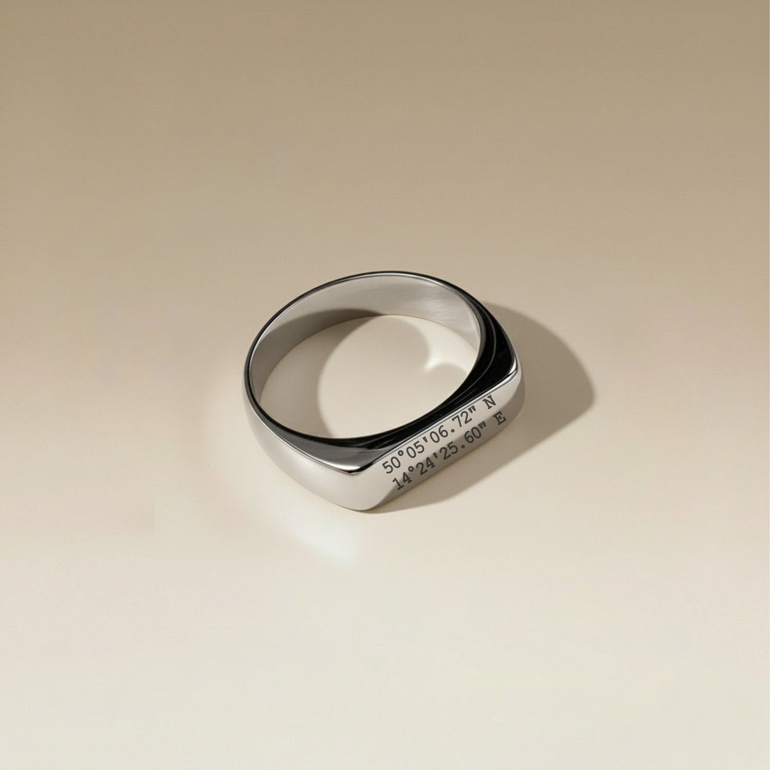 Cuff & Co. - Personalised Silver Signet Ring Personalised Apparel & Accessories