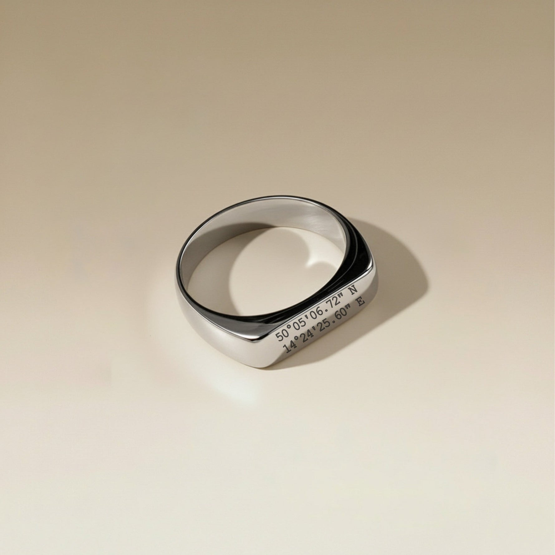 Cuff & Co. - Personalised Silver Signet Ring Personalised Apparel & Accessories