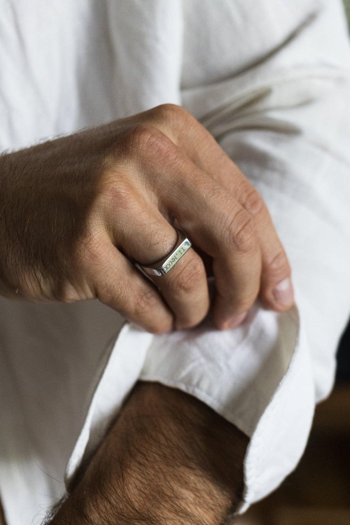 Cuff & Co. - Personalised Silver Signet Ring Personalised Apparel & Accessories