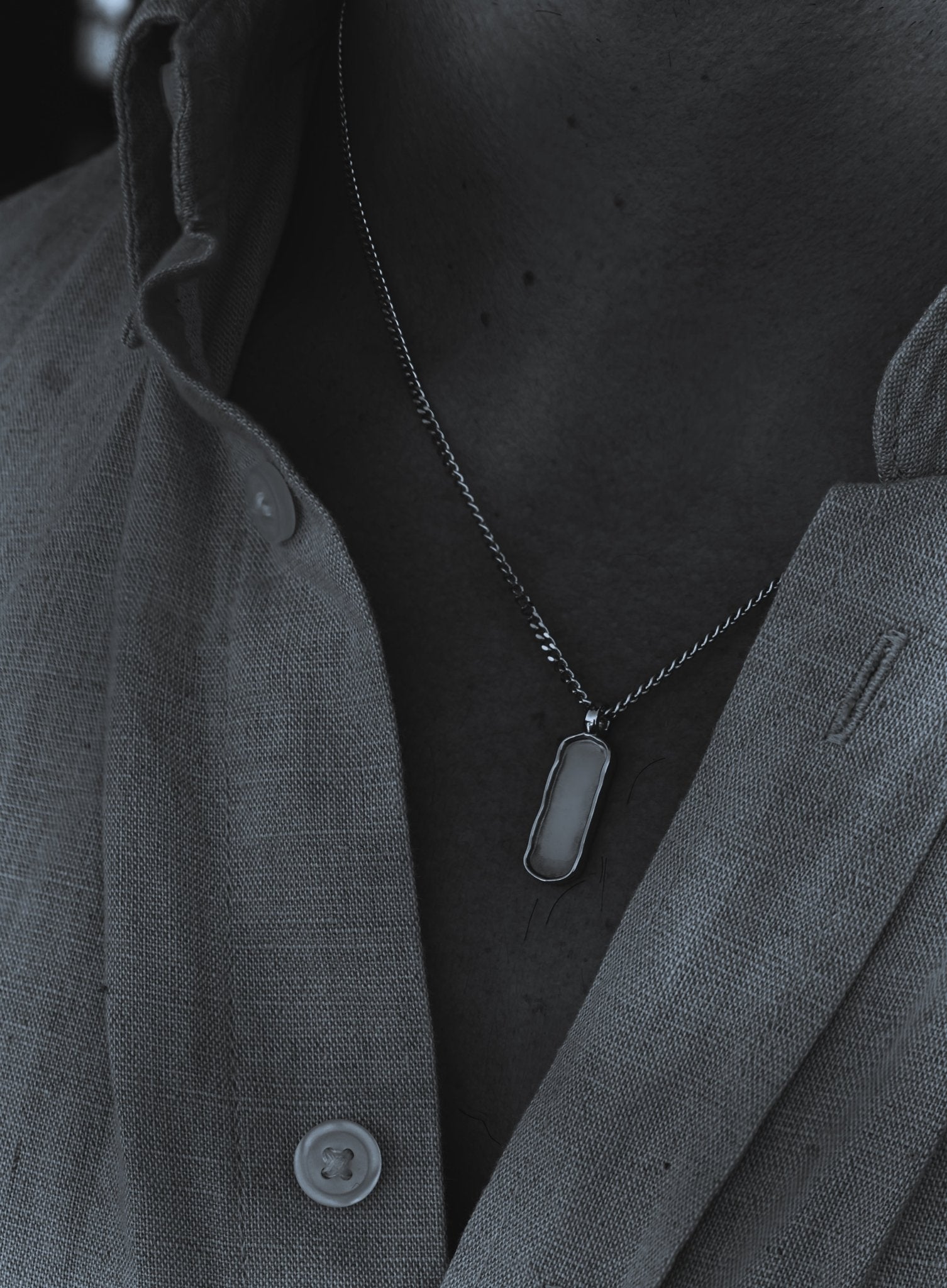 Cuff & Co. - Personalised Silver Tag Pendant Necklace Personalised Necklaces