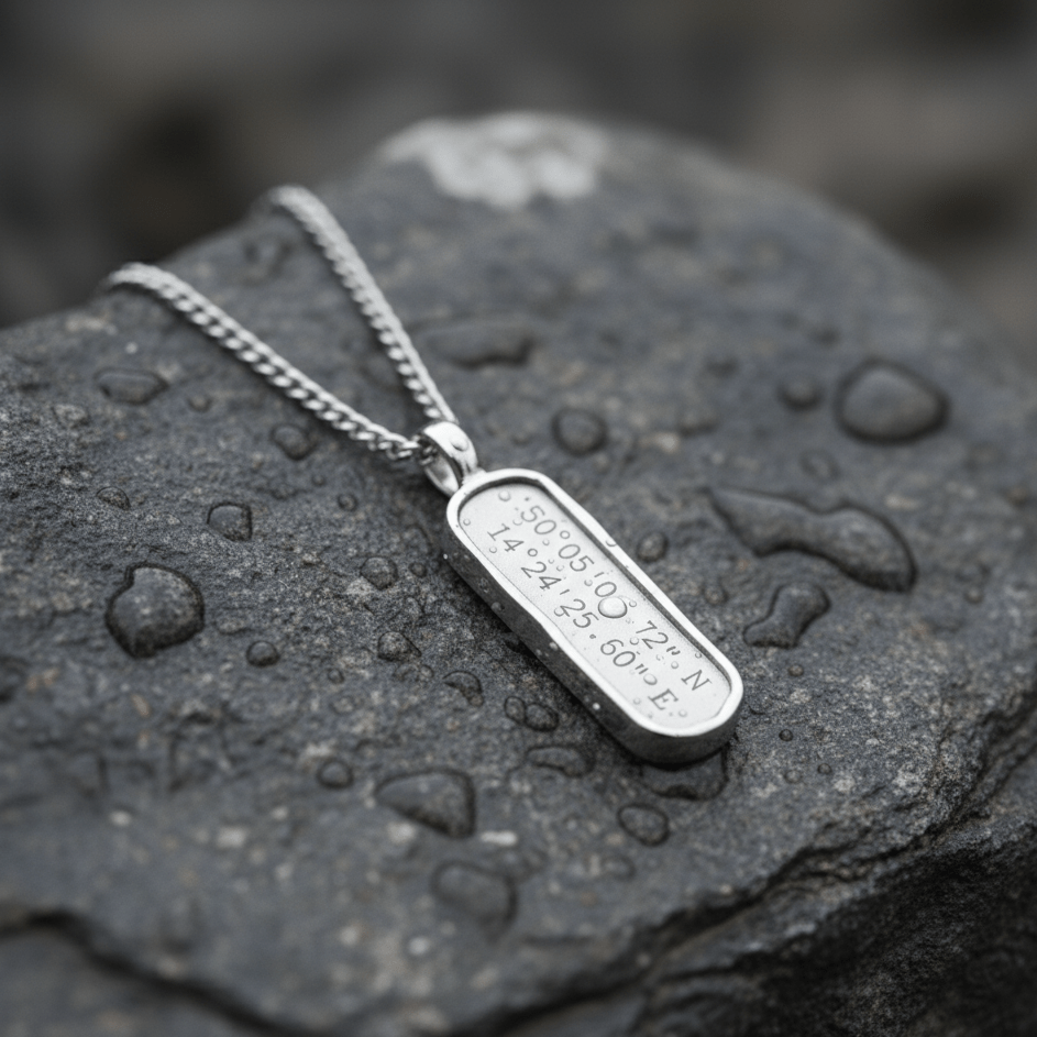 Cuff & Co. - Personalised Silver Tag Pendant Necklace Personalised Necklaces