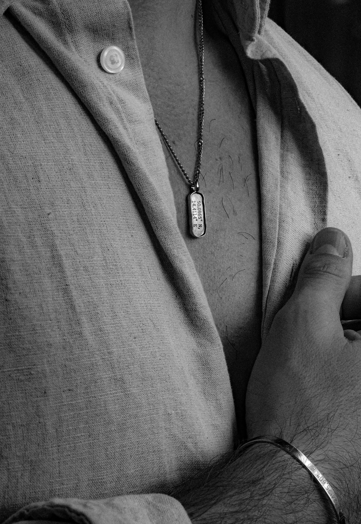 Cuff & Co. - Personalised Silver Tag Pendant Necklace Personalised Necklaces