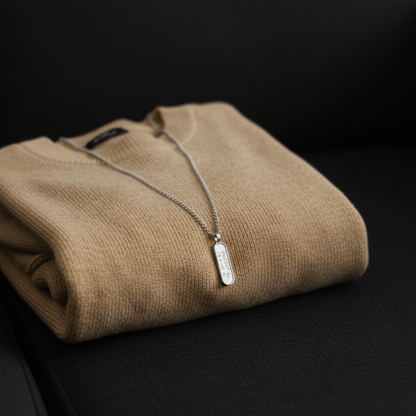 Cuff & Co. - Personalised Silver Tag Pendant Necklace Personalised Necklaces