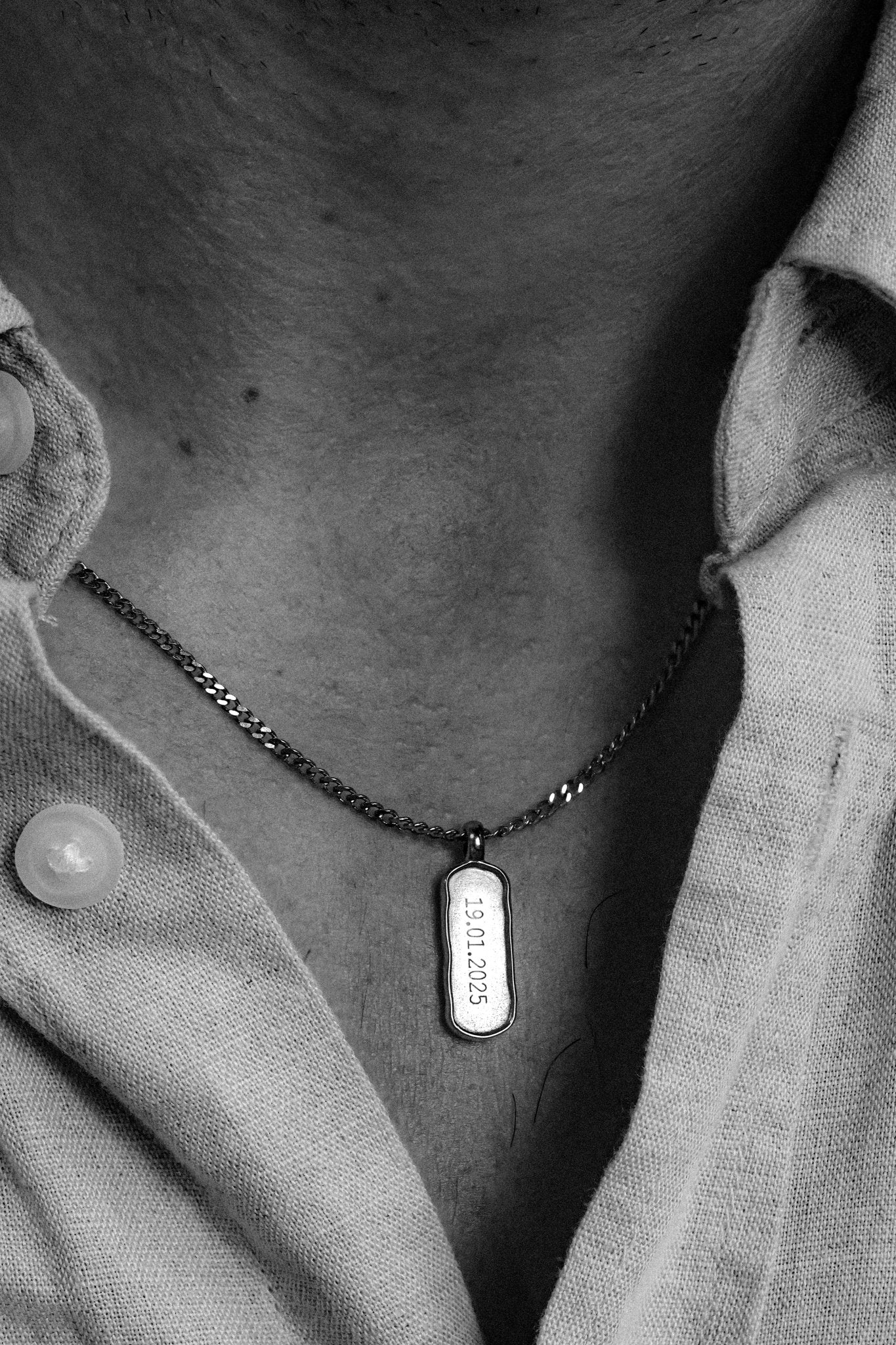 Cuff & Co. - Personalised Silver Tag Pendant Necklace Personalised Necklaces