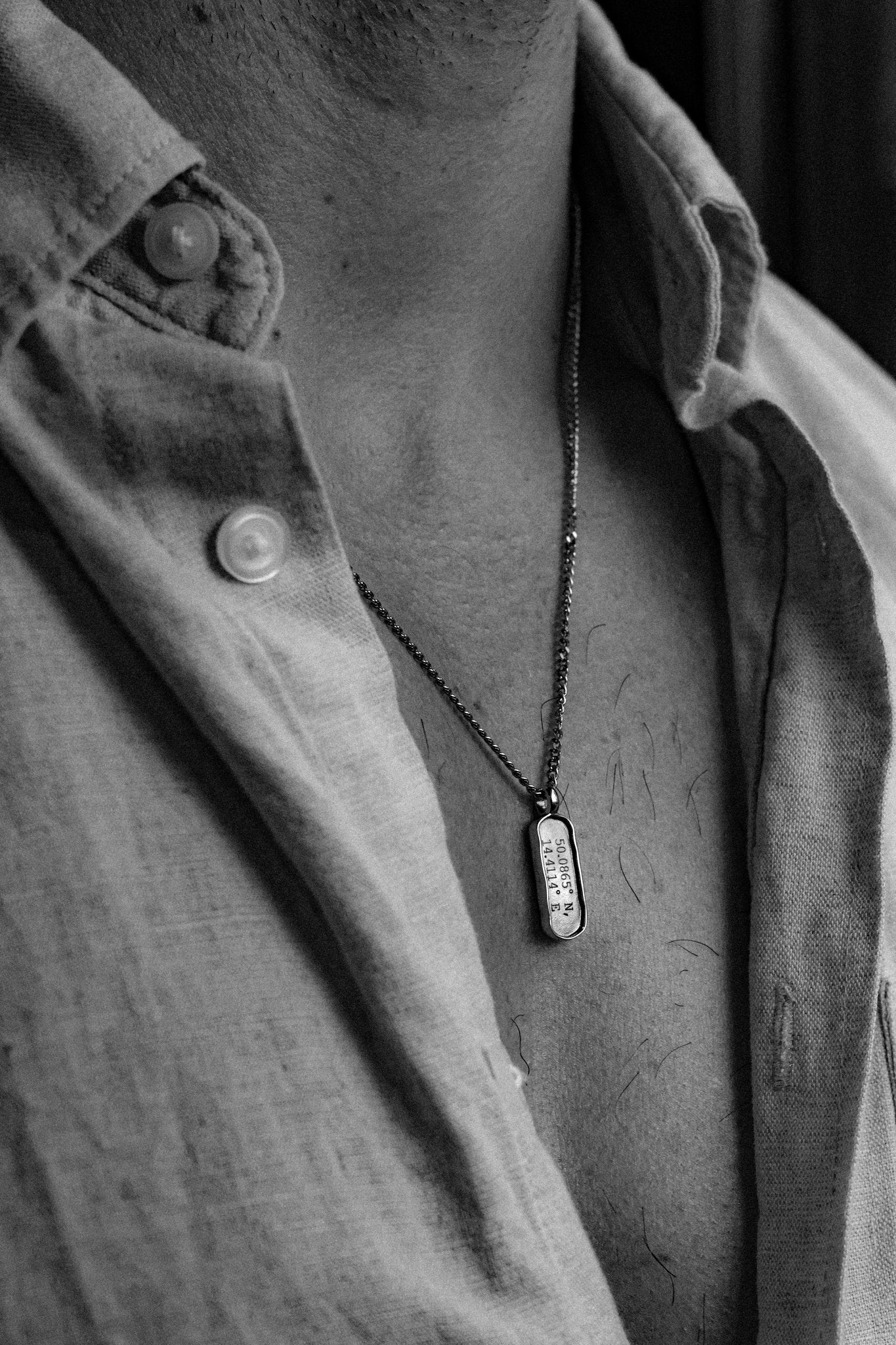Cuff & Co. - Personalised Silver Tag Pendant Necklace Personalised Necklaces