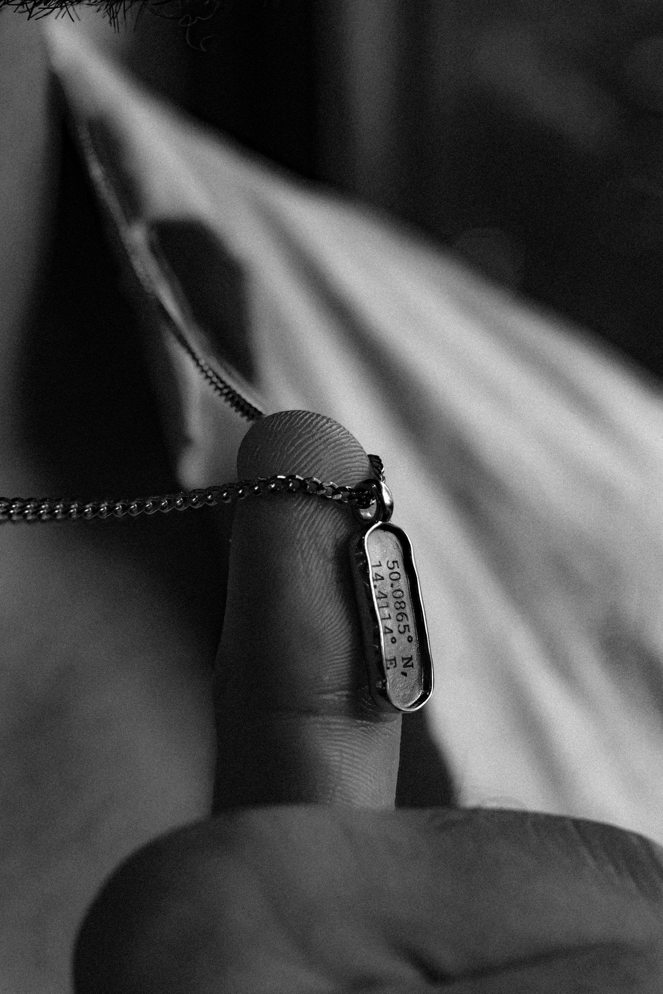 Cuff & Co. - Personalised Silver Tag Pendant Necklace Personalised Necklaces