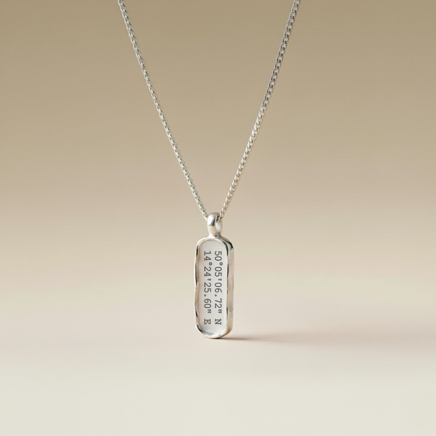 Cuff & Co. - Personalised Silver Tag Pendant Necklace Personalised Necklaces
