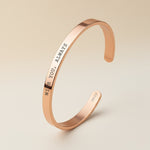 Cuff & Co. - Rose Gold Personalised Cuff Bracelet Personalised Bracelets