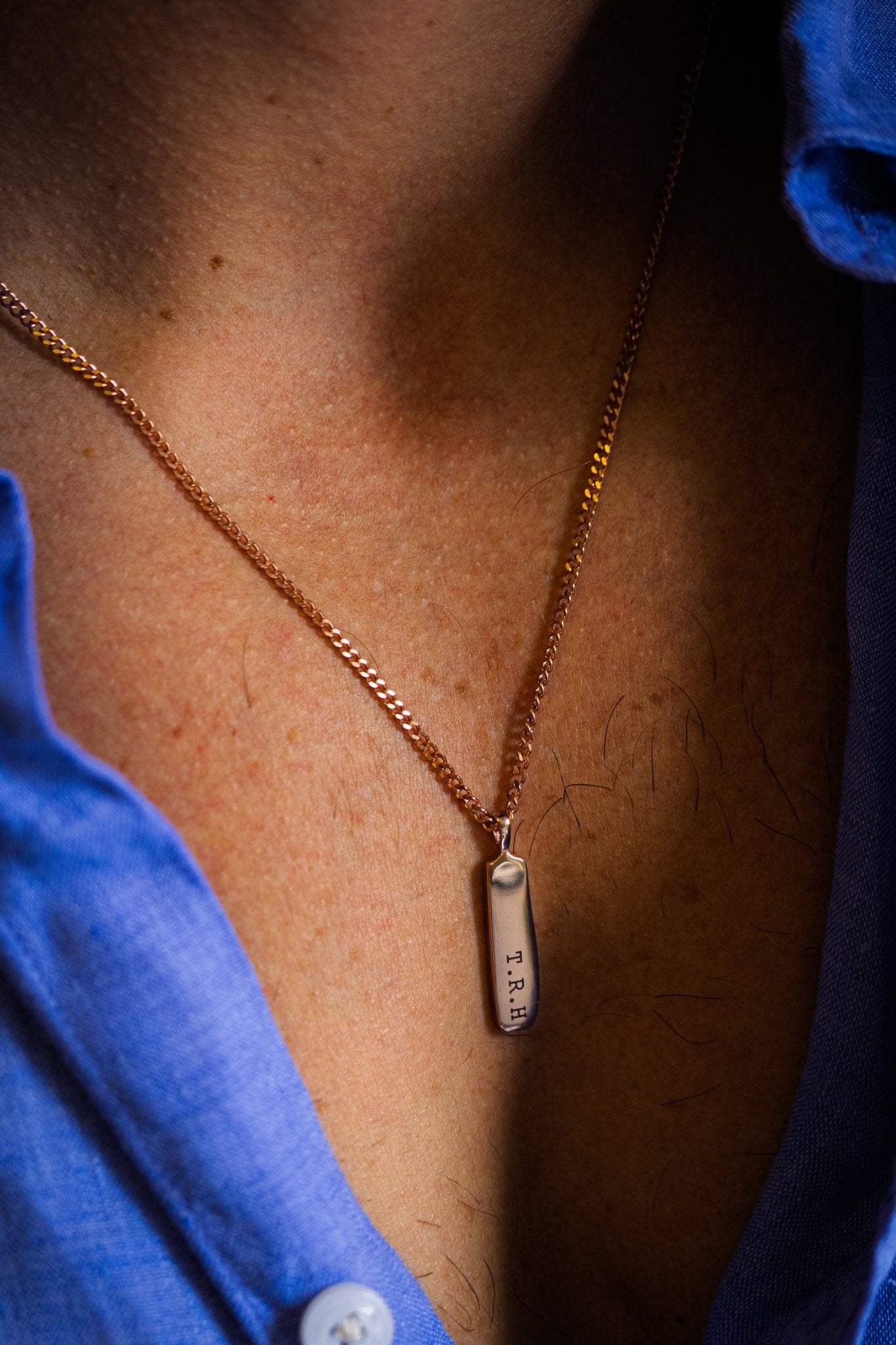 Cuff & Co. - Rose Gold Personalised Pendant Necklace Personalised Necklaces