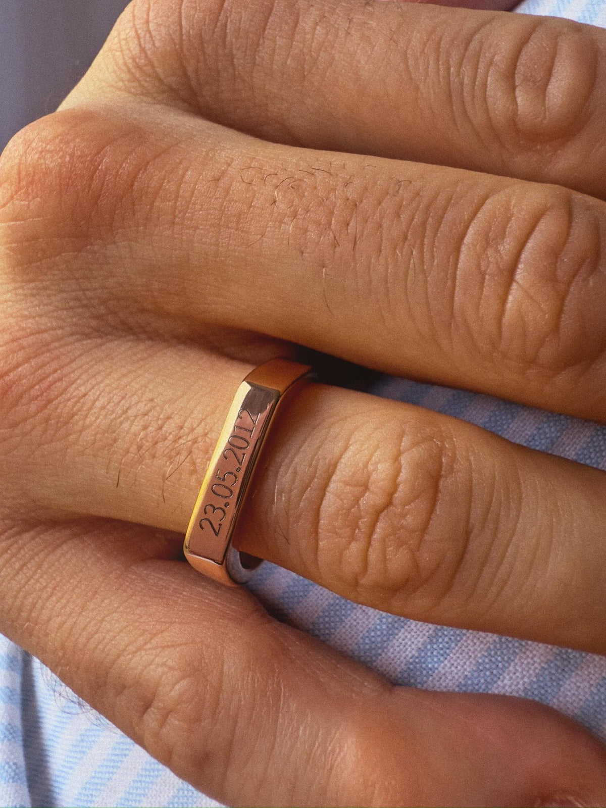 Cuff & Co. - Rose Gold Personalised Signet Ring Personalised Rings