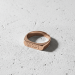 Cuff & Co. - Rose Gold Personalised Signet Ring Personalised Rings